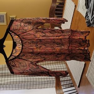 Sheer paisley blouse